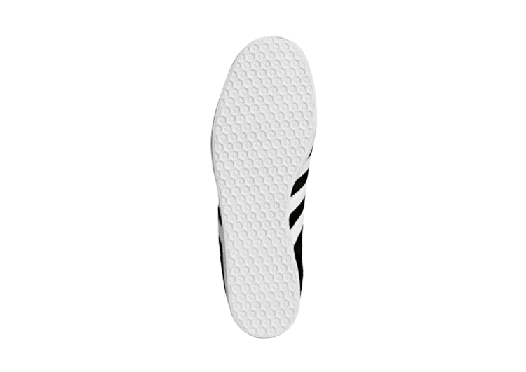 ADIDAS GAZELLE SHOES BLACK WHITE LOGO – תמונה 4