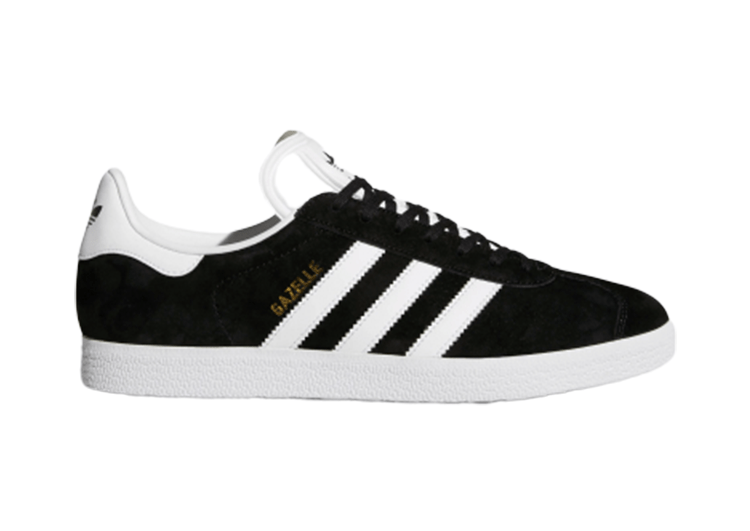 ADIDAS GAZELLE SHOES BLACK WHITE LOGO – תמונה 5