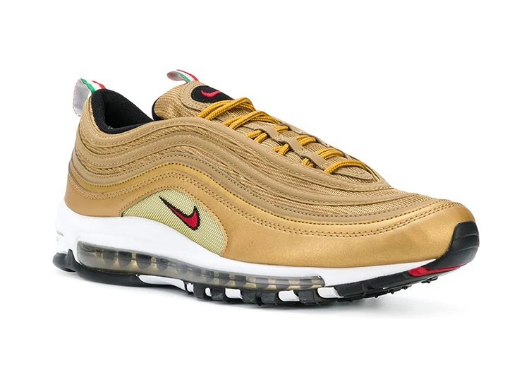 נעלי נייק-Nike Air Max 97 GOLD WHITE – תמונה 3