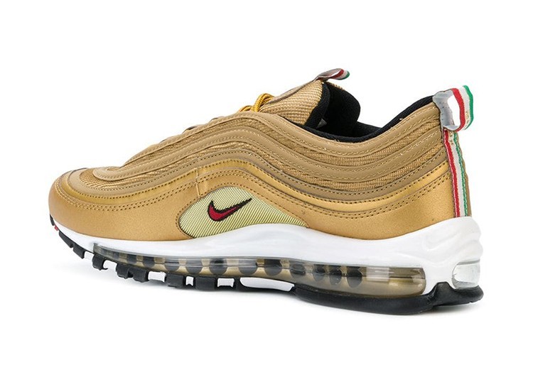 נעלי נייק-Nike Air Max 97 GOLD WHITE – תמונה 4