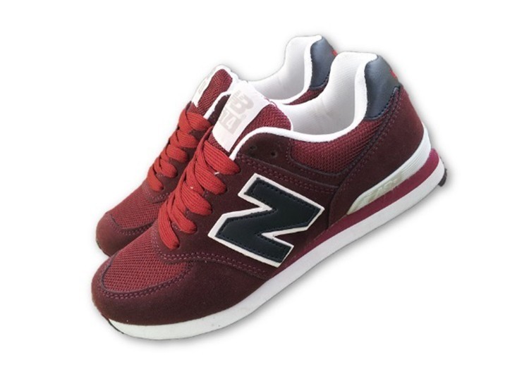 נעלי ניו באלאנס-New Balance 574 DIM-RED WHITE – תמונה 9