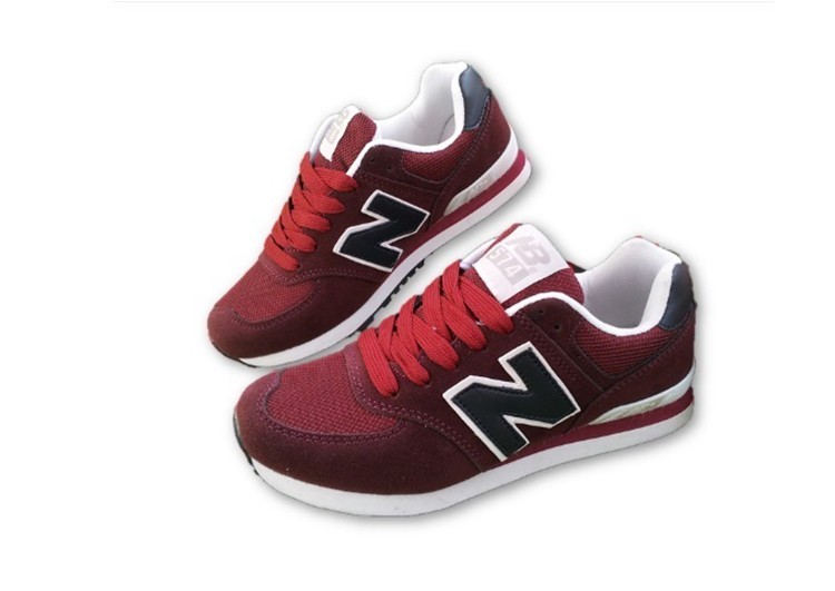 נעלי ניו באלאנס-New Balance 574 DIM-RED WHITE – תמונה 8