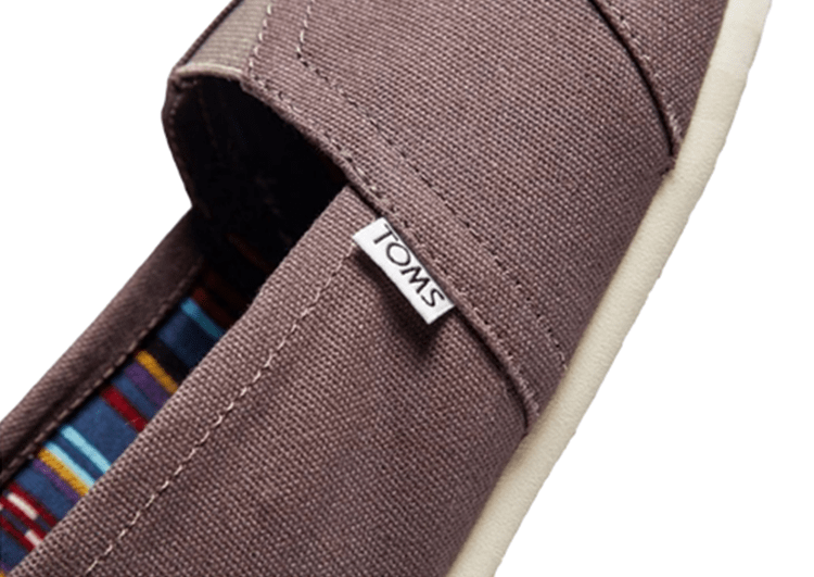 נעלי טומס-TOMS SHOES - CLASSIC BRWONE CANVAS – תמונה 5