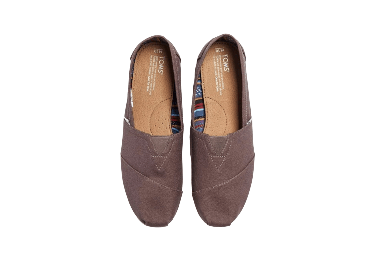 נעלי טומס-TOMS SHOES - CLASSIC BRWONE CANVAS – תמונה 6