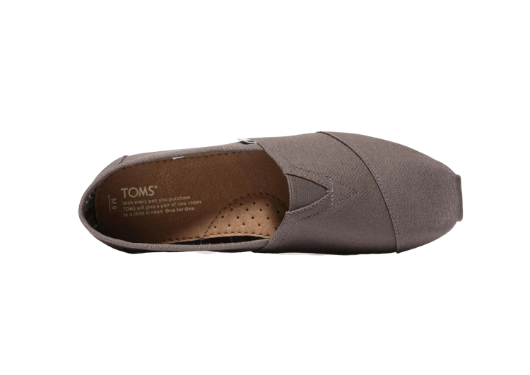 נעלי טומס-TOMS SHOES - CLASSIC BRWONE CANVAS – תמונה 2