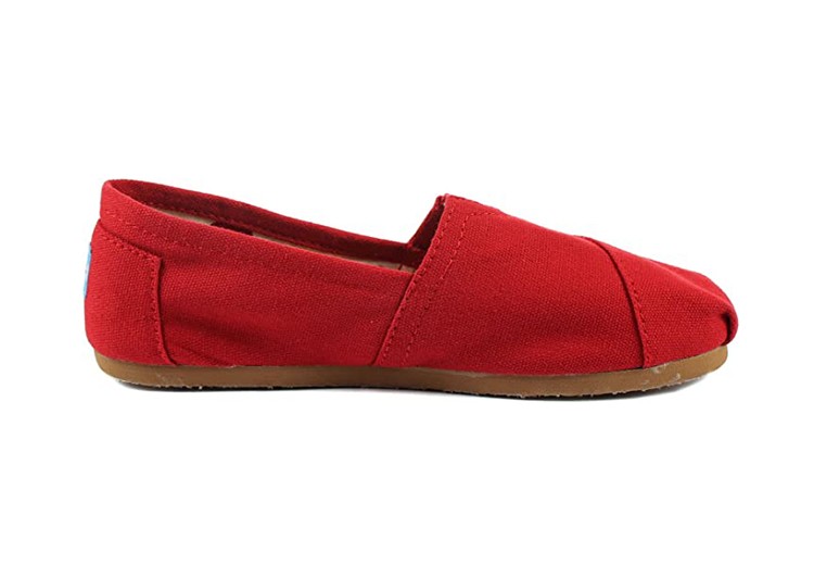 נעלי טומס-TOMS SHOES - CLASSIC RED CANVAS – תמונה 2