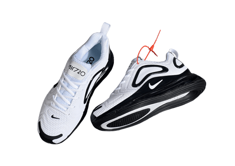 NIKE AIR MAX 720 BLACK- WHITE – תמונה 4