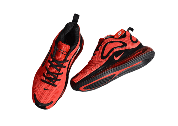 NIKE AIR MAX 720 RED - BLACK LOGO – תמונה 4