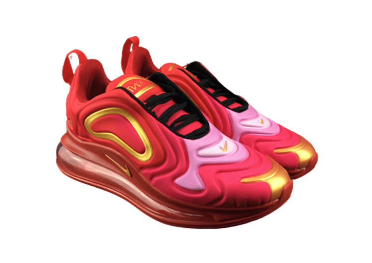 NIKE AIR MAX 720 RED - PINK - GOLDEN – תמונה 3