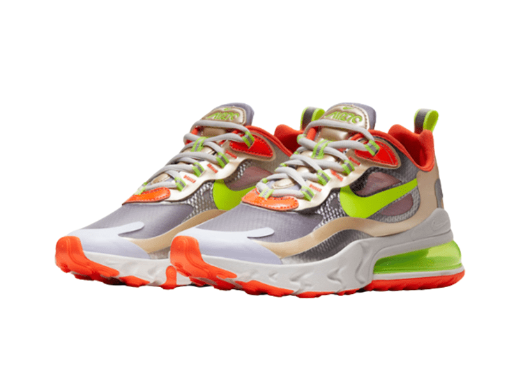 Nike Air Max 270 React LIGHT GREEN-SILVER-GRAY – תמונה 3
