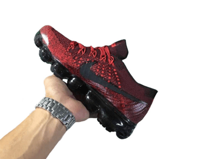 נעלי נייק-Nike Air Vapor Max Flyknit 2.0W CARMINE-BLACK LOGO