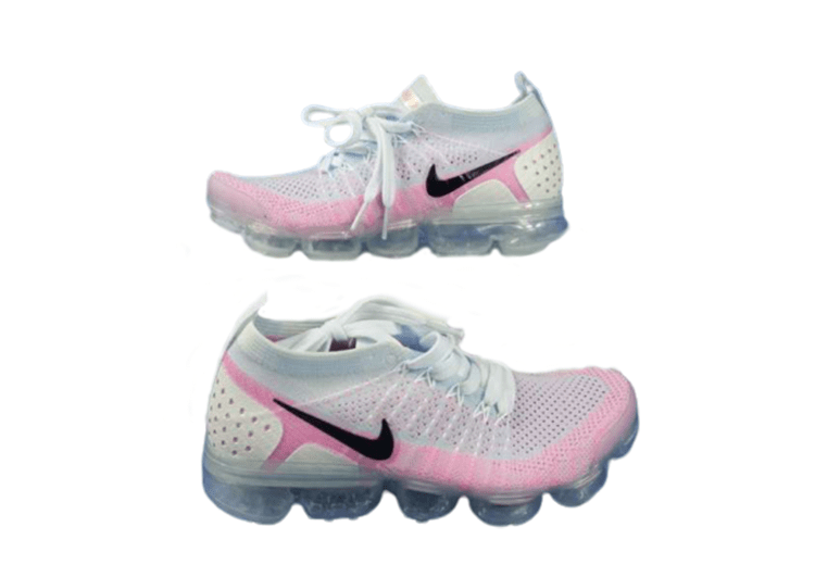 נעלי נייק-Nike Air Vapor Max Flyknit 2.0W WHITE-PINK – תמונה 2