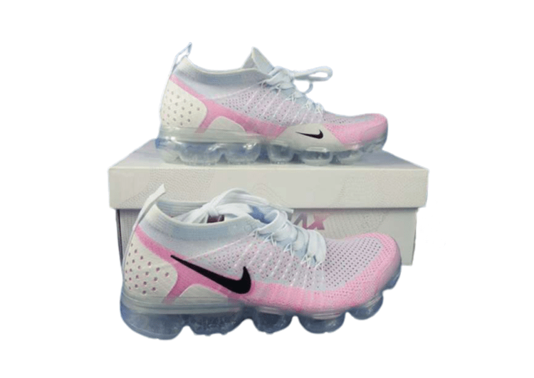 נעלי נייק-Nike Air Vapor Max Flyknit 2.0W WHITE-PINK – תמונה 7