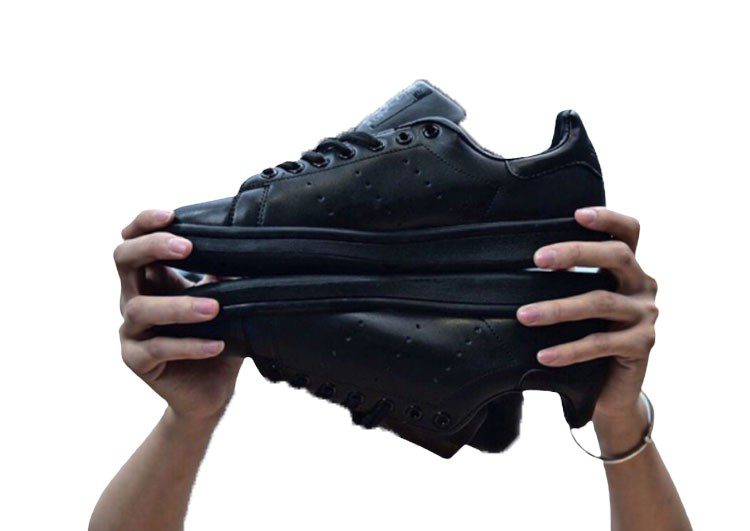 נעלי אדידס-ADIDAS Stan Smith - Full Black – תמונה 5