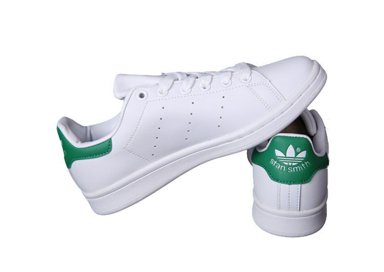 נעלי אדידס-ADIDAS Stan Smith - White Green Tail – תמונה 3