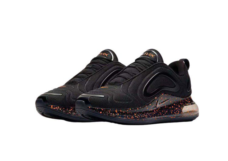 Nike Air Max 720 Black & ORG Logo – תמונה 2