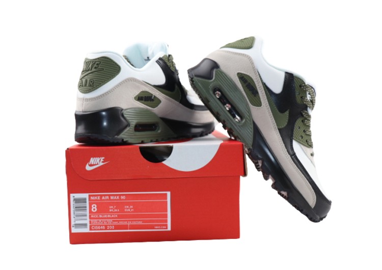 נעלי נייק-Nike Air Max 90 SIAM-QUILL GREY – תמונה 3