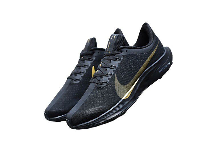 נעלי נייק-Nike Zoom Pegasus 35 Black-Golden – תמונה 4