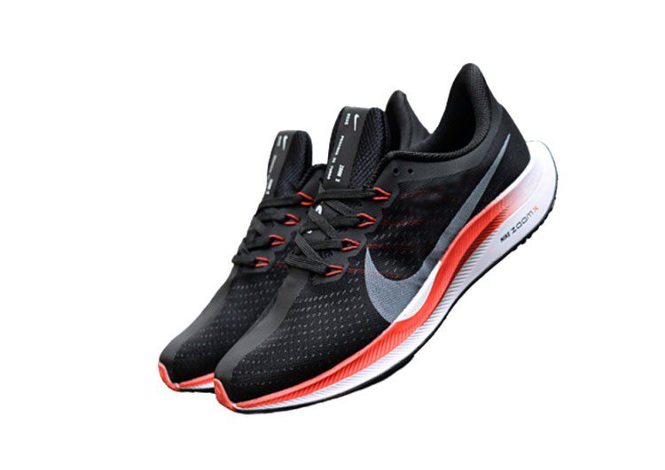 נעלי נייק-Nike Zoom Pegasus 35 Black Russian-Fire Brick – תמונה 3