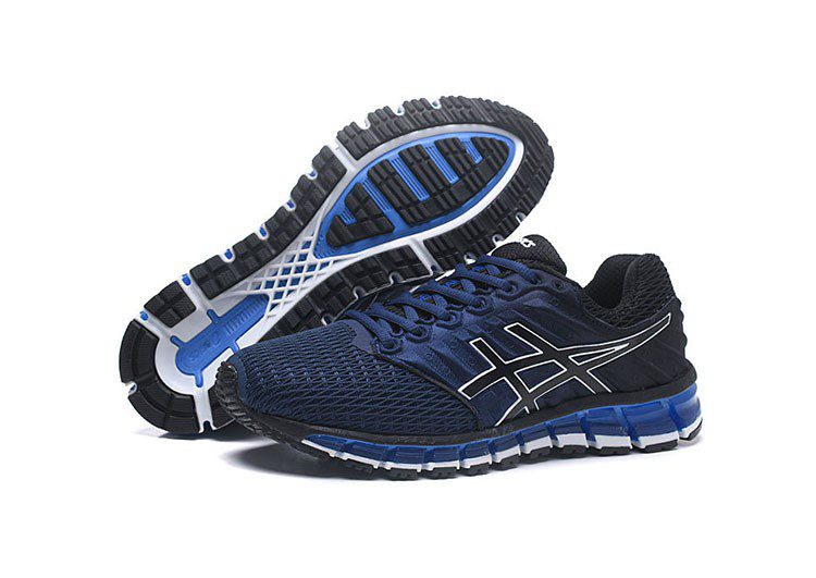 נעלי אסיקס-ASICS - Black & Dark-Blue Border – תמונה 6