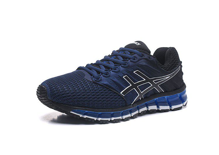 נעלי אסיקס-ASICS - Black & Dark-Blue Border – תמונה 3