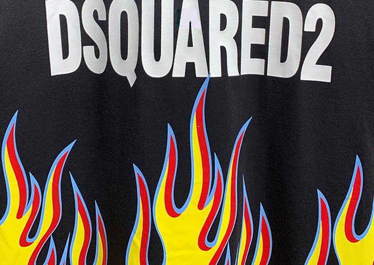 DSQUARED2 TSHIRT MEN SHORT - Black White & Yellow – תמונה 3