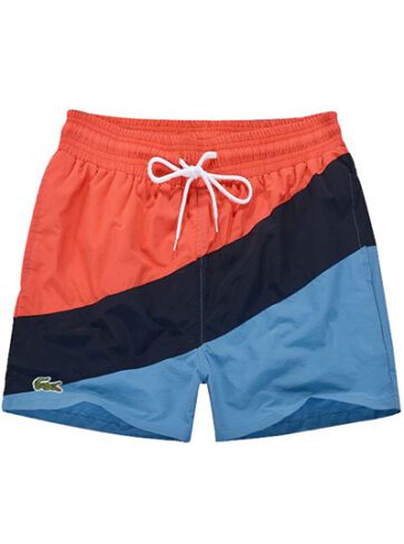 לקוסט-LACOSTE SWIM BEACH MEN - Black - Red - Blue