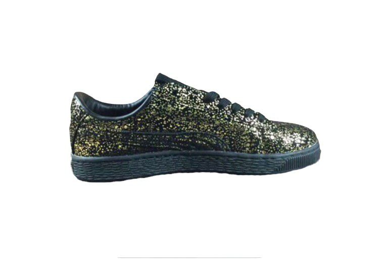 נעלי פומה-PUMA Suede Splatter joint model moonlight gold and Black – תמונה 3