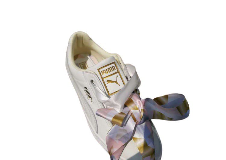 נעלי פומה- PUMA basket heart rihanna leather -White – תמונה 4