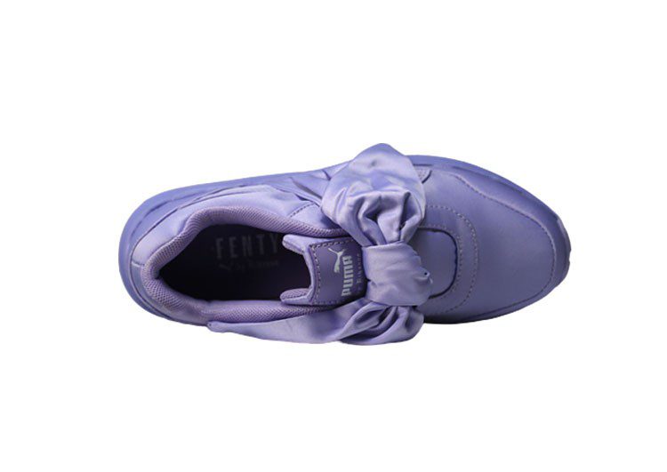 נעלי פומה- PUMA rihanna bow rubbon silk cherry blossom pink -Wild Blue Yonder – תמונה 6