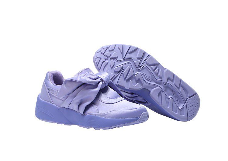 נעלי פומה- PUMA rihanna bow rubbon silk cherry blossom pink -Wild Blue Yonder – תמונה 10