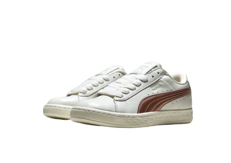 נעלי פומה-Puma Basket classic LFS-Snow Drift-Medium Wood – תמונה 3