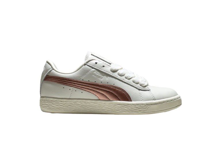 נעלי פומה-Puma Basket classic LFS-Snow Drift-Medium Wood – תמונה 2