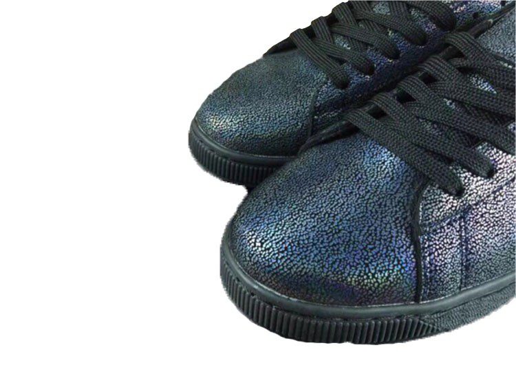 נעלי פומה-Puma basket classic splash ink blue -Black – תמונה 5