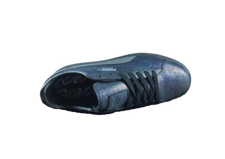 נעלי פומה-Puma basket classic splash ink blue -Black – תמונה 4