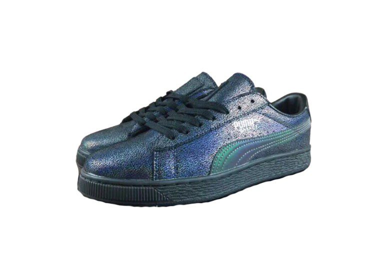 נעלי פומה-Puma basket classic splash ink blue -Black – תמונה 2