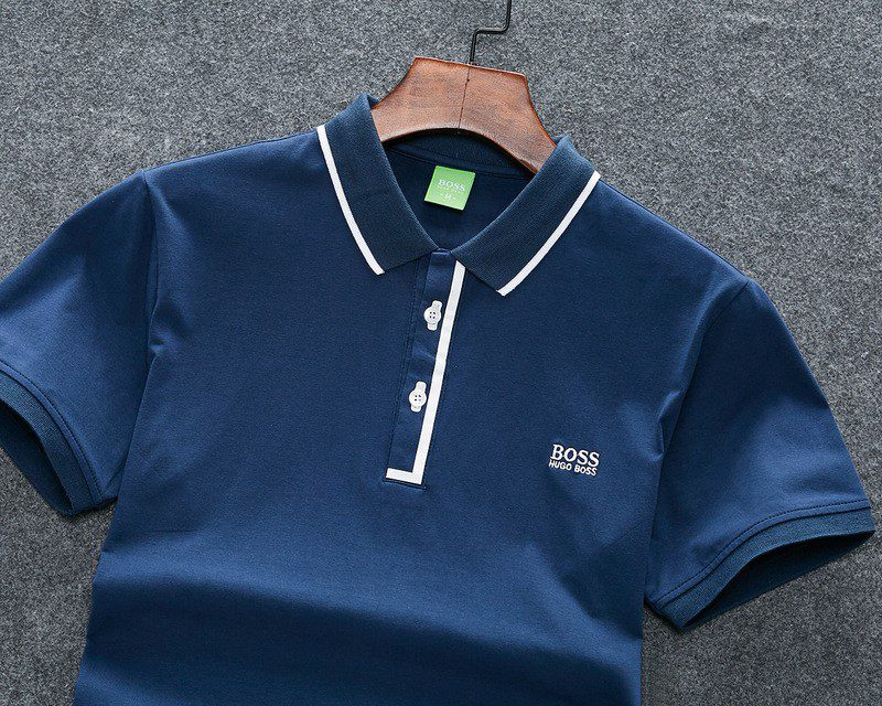 בוס-HUGO BOSS POLO TSHIRT MEN'S - Bahama Blue – תמונה 7