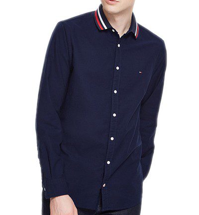 טומי הילפיגר-TOMMY BUTTON MEN'S- NAVY BLUE – תמונה 3