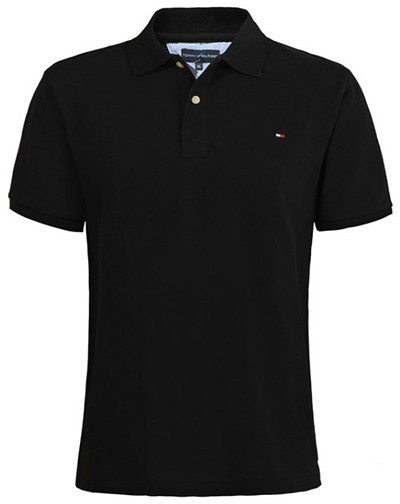 טומי הילפיגר-TOMMY POLO MEN'S TSHIRT - Black