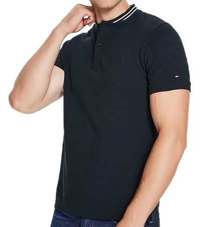 טומי הילפיגר-TOMMY POLO MEN'S TSHIRT - Black Pearl – תמונה 8