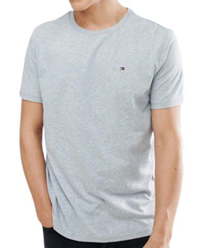 טומי הילפיגר-TOMMY TSHIRT MEN'S - GRAY