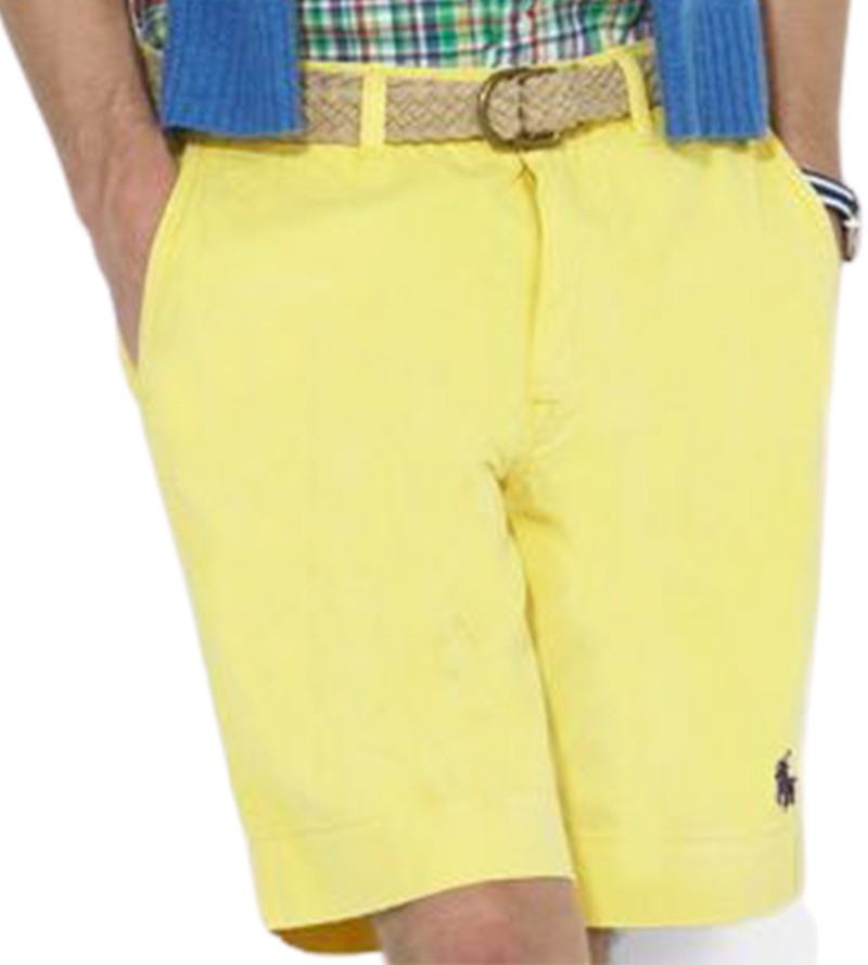 ראלף לורן-RALPH LAUREN SHORT MEN'S - YELLOW