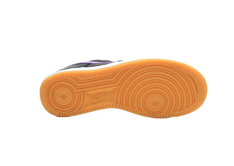 נעלי נייק -Nike Air Force 1 Low BLACK-MEDIUM PURPLE – תמונה 9