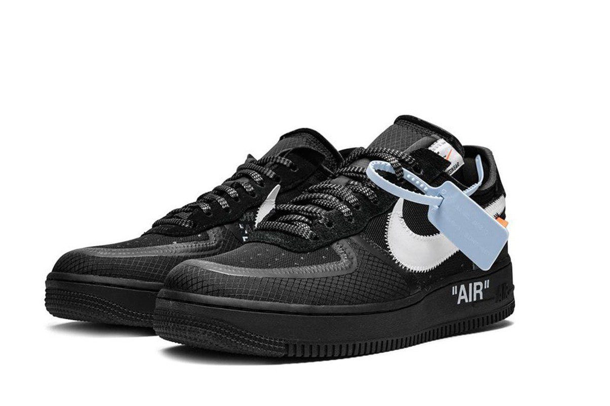 נעלי נייק-Nike Air Force 1 Low Black White – תמונה 2