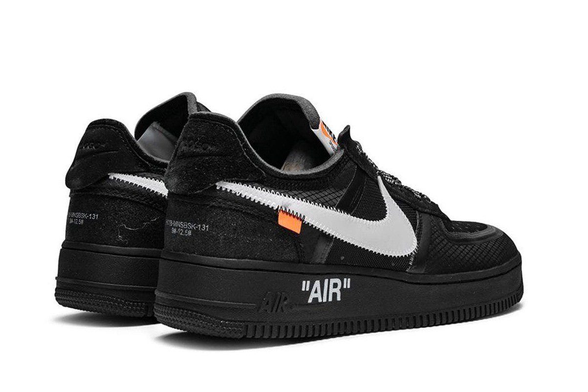 נעלי נייק-Nike Air Force 1 Low Black White – תמונה 3