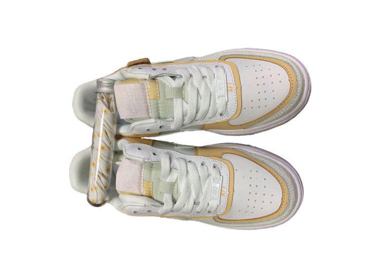 נעלי נייק -Nike Air Force 1 Low FALLOW- BLACK WHITE – תמונה 2