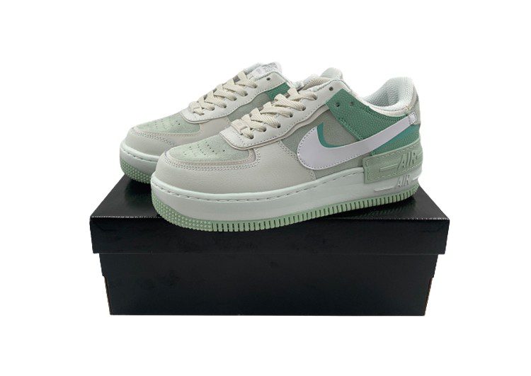 נעלי נייק -Nike Air Force 1 Low SILVER CHALICE-CADET BLUE – תמונה 2