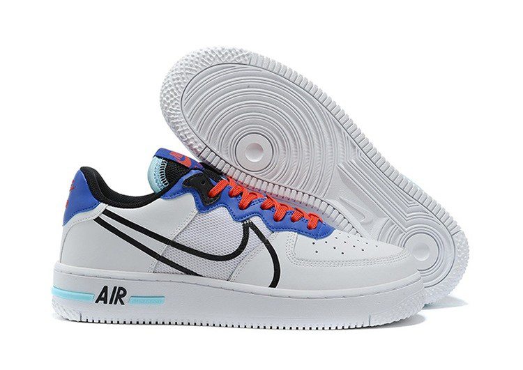 נעלי נייק -Nike Air Force 1 Low - White Blue & Red – תמונה 6