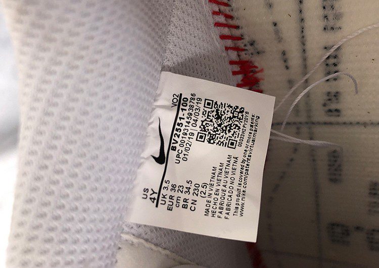 נעלי נייק -Nike Air Force 1 Low White-Red – תמונה 12