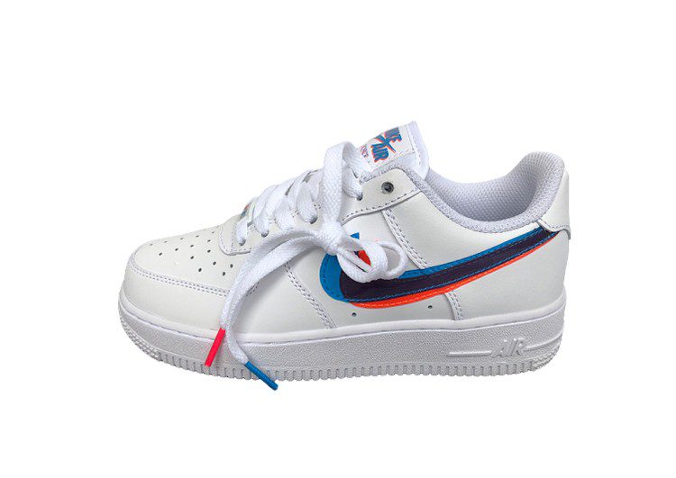 נעלי נייק -Nike Air Force 1 Low White-Red – תמונה 4